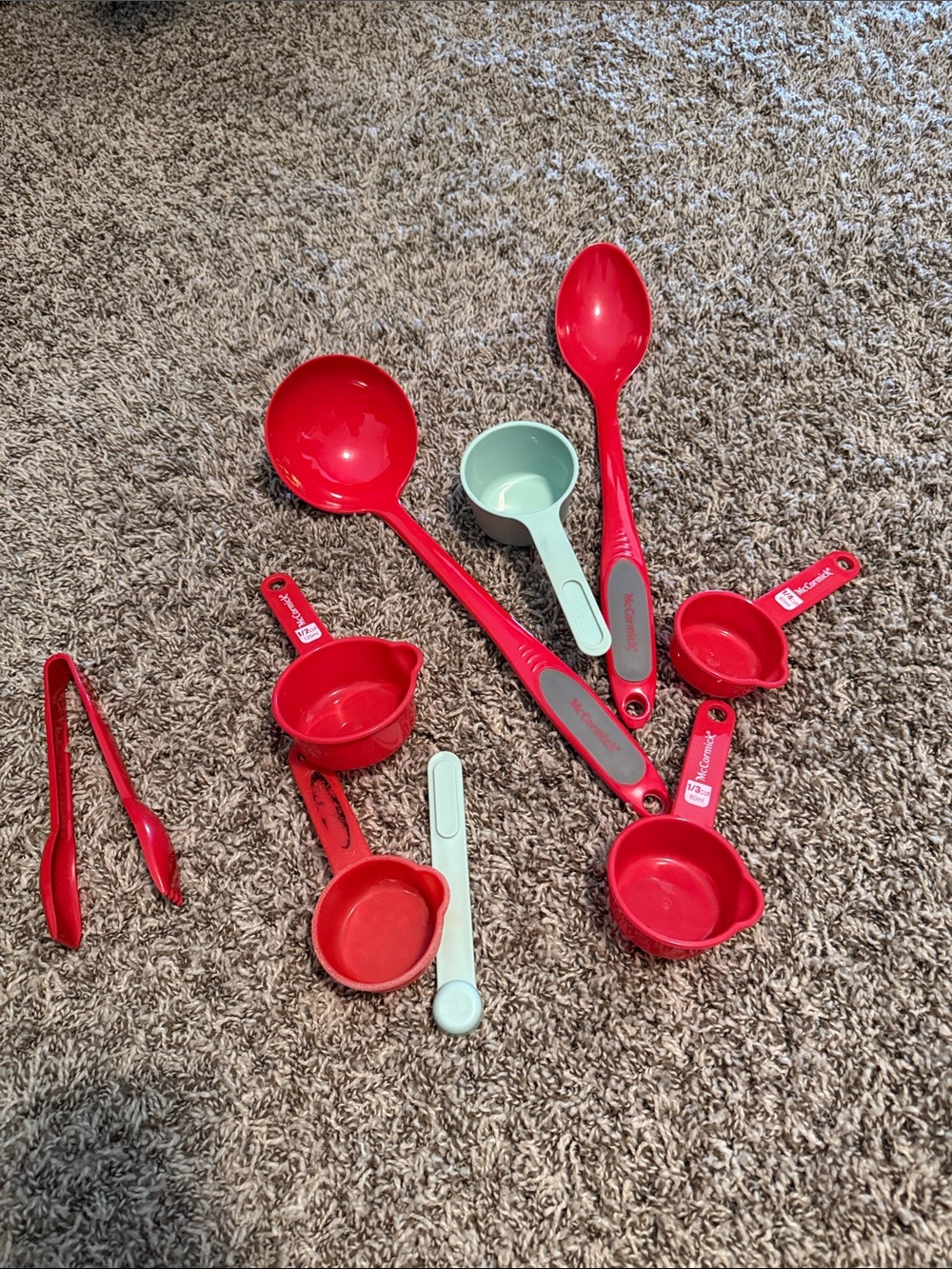Red and Mint Measuring Spoon & Ladle Set - Home Party Supplies